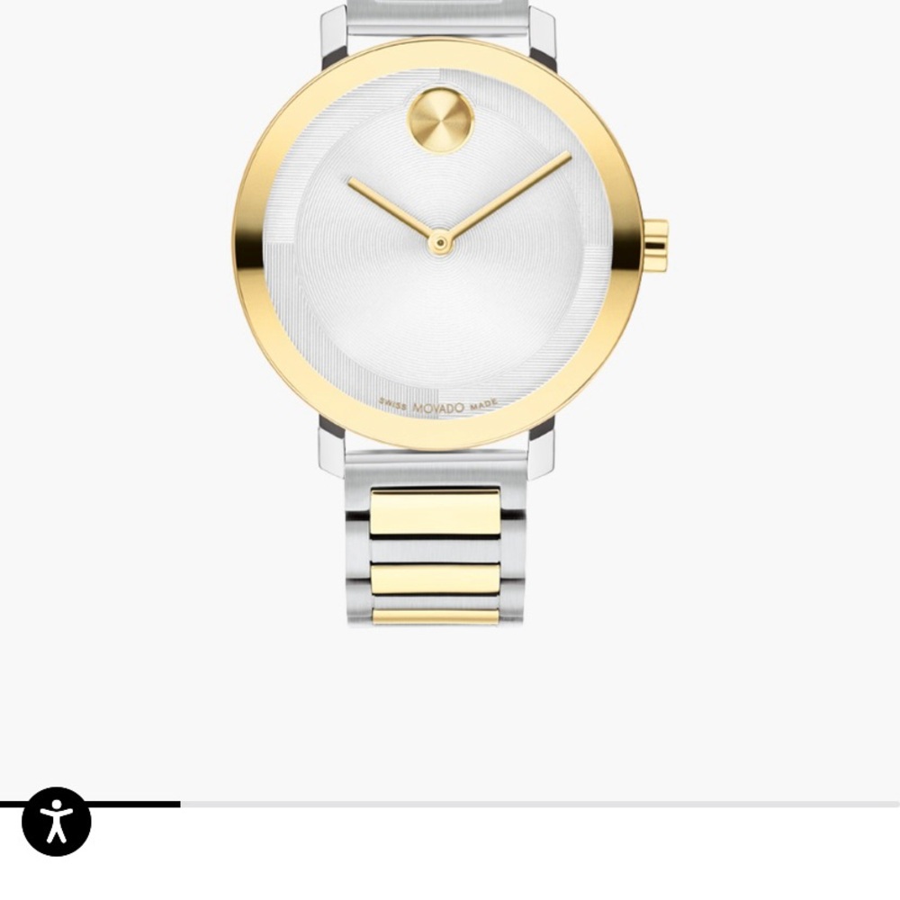 Movado Gold and Silver Watch